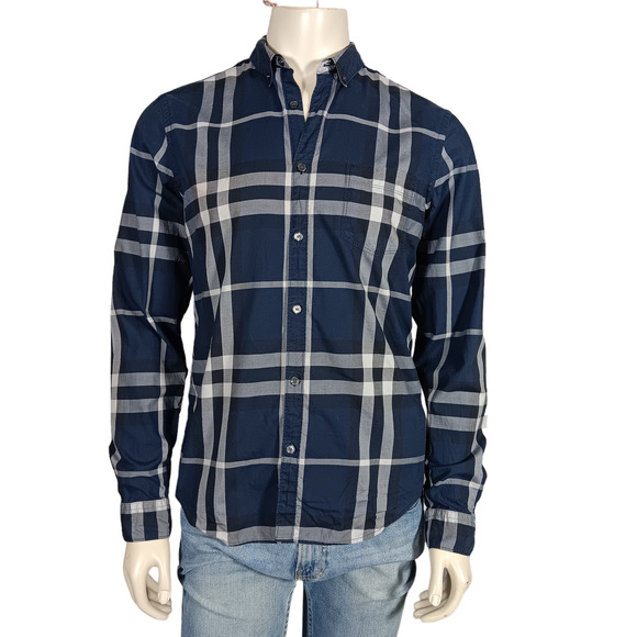 Burberry Brit Other - Burberry Brit Plaid Shirt Size Medium Blue 100% cotton Long Sleeve Collared